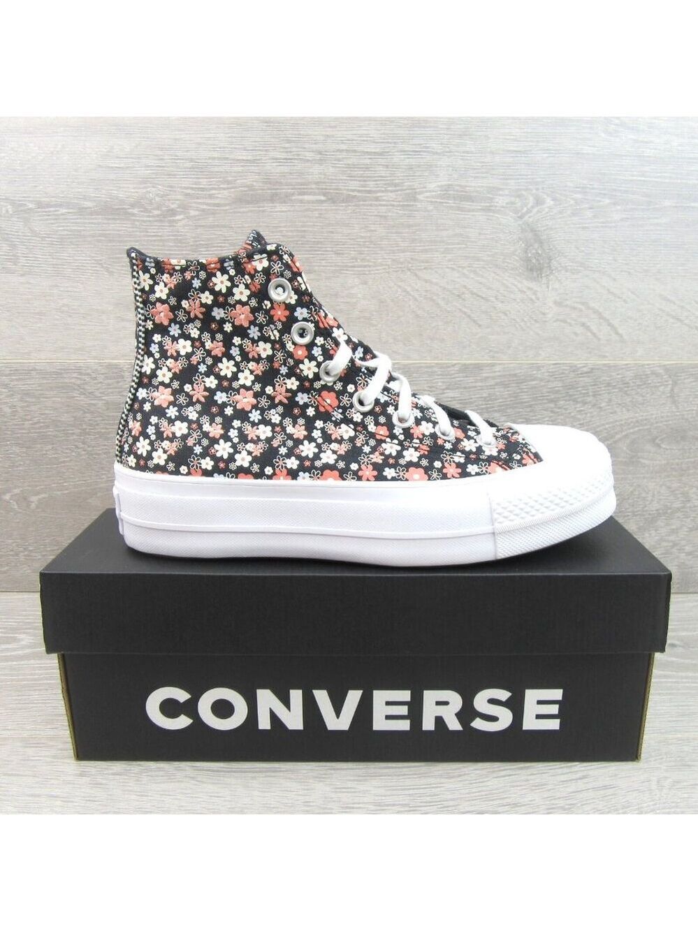 Converse CTAS Lift Platform Petite Floral Petals Women's Size 8 NEW - Picture 2 of 16
